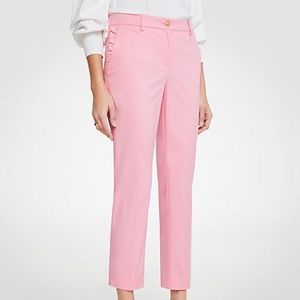 Ann Taylor - Curvy Mid-Rise Ruffled Crop -NWT - 12